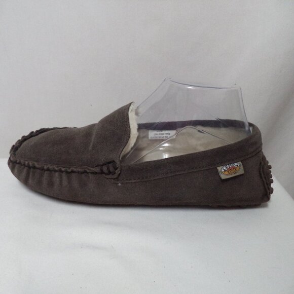 Emu Ridge Australia Suede genuine shearling lined slipper loafers Men Size Sz 7 main image 4